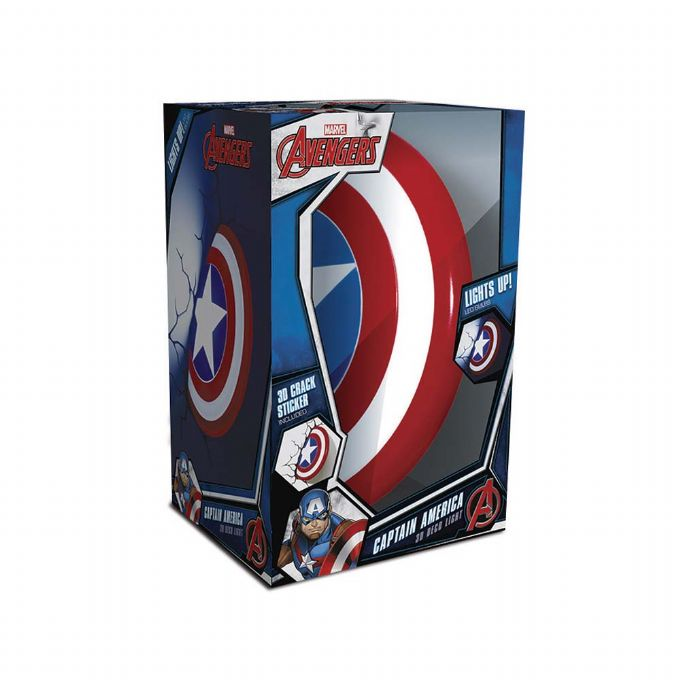 3D vegglampe - Avengers Captain America version 2