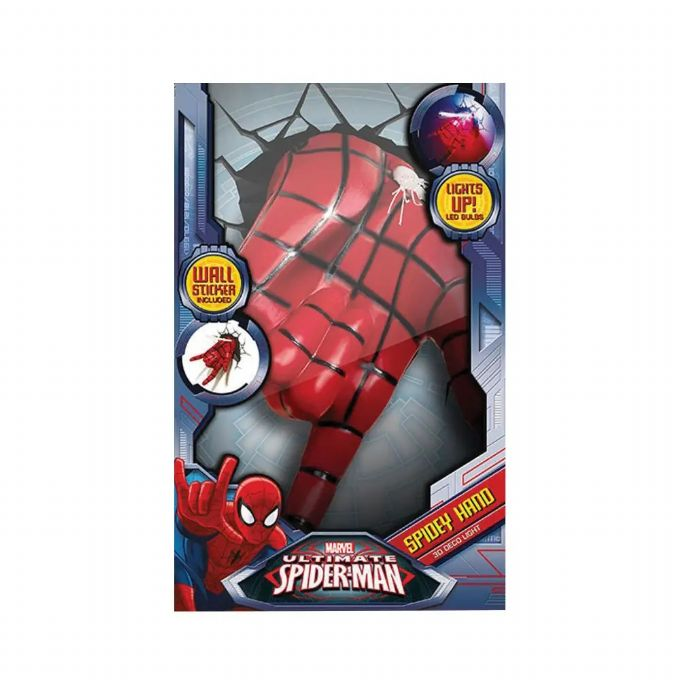 Ultimate Spiderman 3D vegglampe version 2