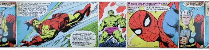Marvel Comics tapetin reunus 15,6 cm version 1