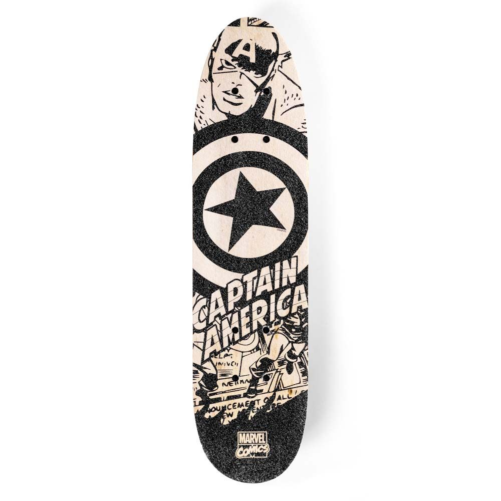 Captain America Skateboard i Træ