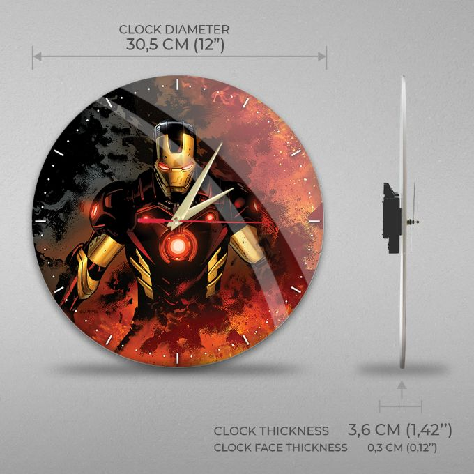 Analoginen Marvel Iron Man -seinkello version 2
