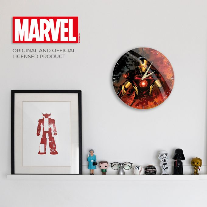 Analoginen Marvel Iron Man -seinkello version 4