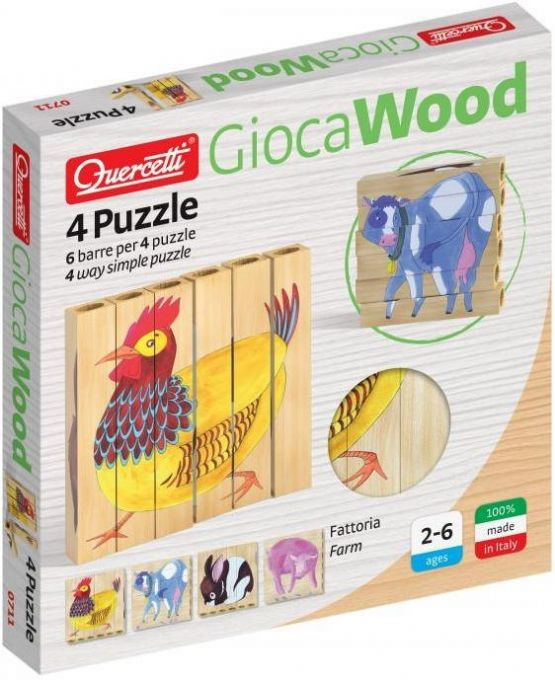 Holzpuzzle Spiel Hof version 2