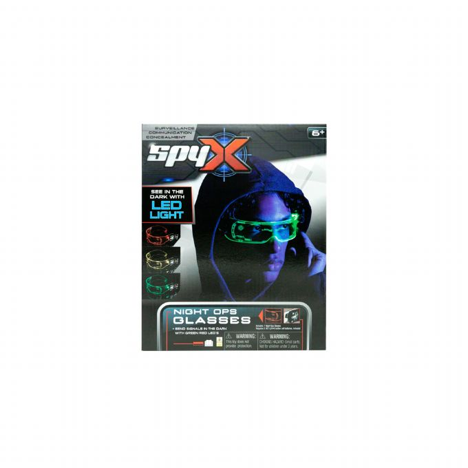 SpyX Nat-observationsbriller m. LED-lys version 2