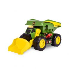 John Deere 2-i-1 gravemaskin med lyd og lys