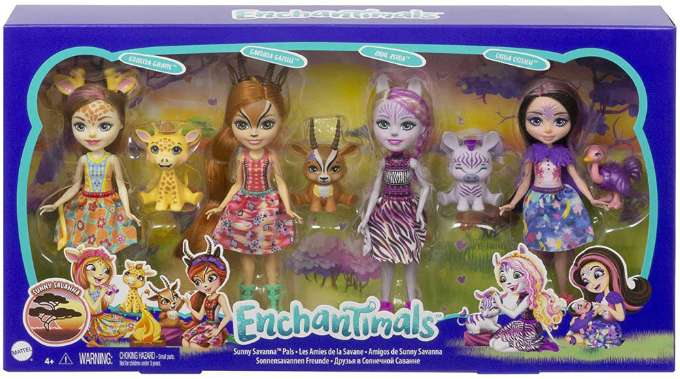 Enchantimals dolls 4 pcs version 2