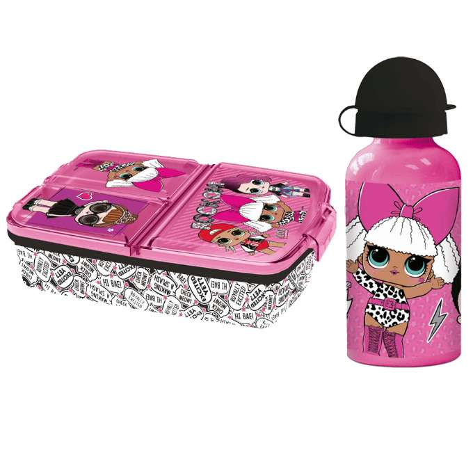 LOL Lunch Box and Aluminum Water Bottle Set version 1