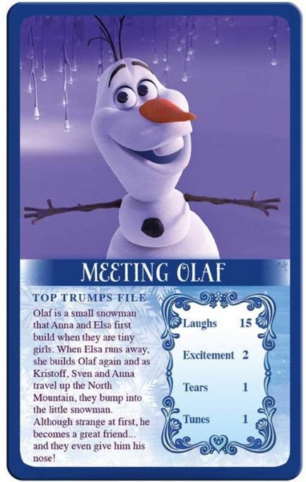 Disney Frost Top Trumps-kort version 3