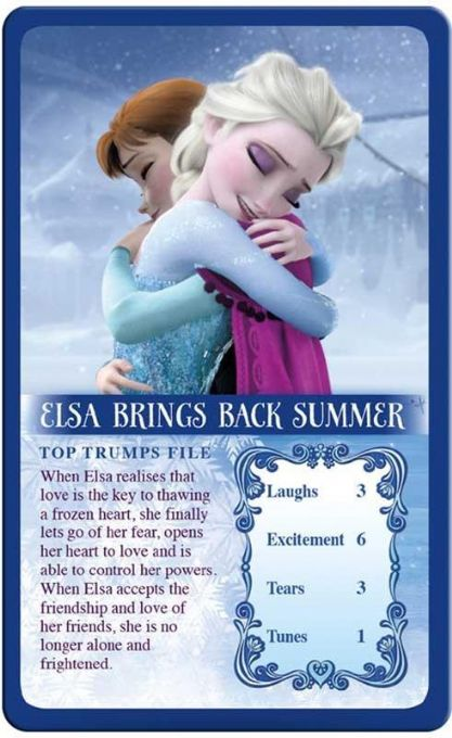 Disney Frost Top Trumps -kortti version 4