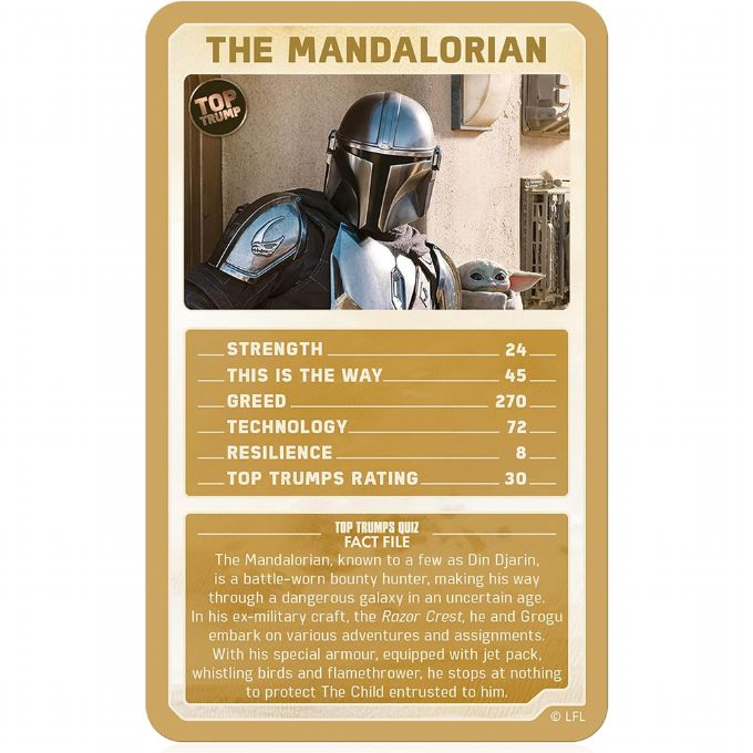 Top Trump Star Wars Mandalorian version 2