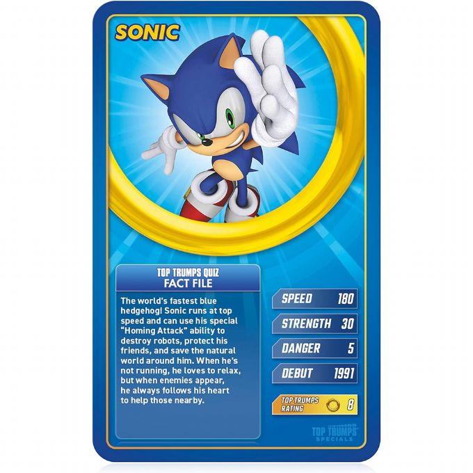 Top Trump Sonic the Hedgehog version 4