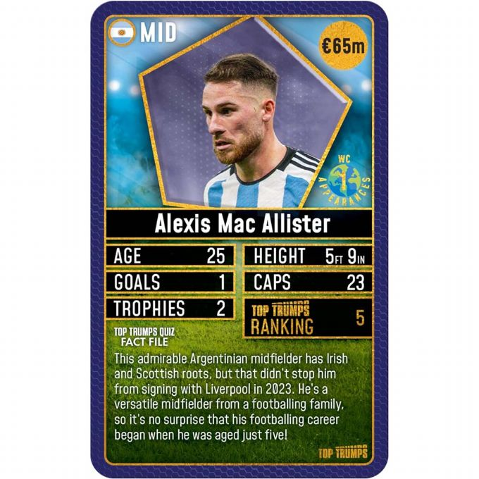 Top Trumps World Fodboldstjerner Pack 1 version 5