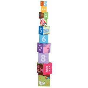 Stacking blocks with numbers and animals version 4