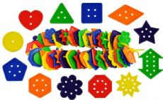 12 Shape Number & Geometry Buttons 444pcs