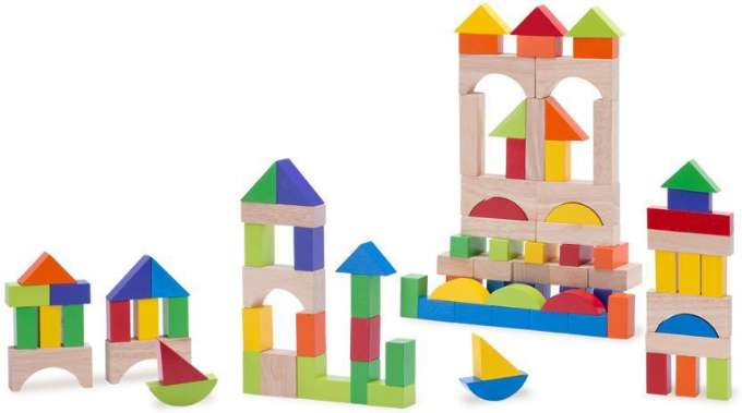 Rainbow building blocks 100 parts version 4