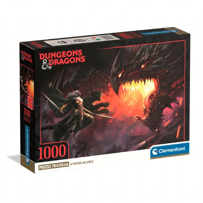 Puslespil Dungeons+Dragons, 1000 brikker version 1