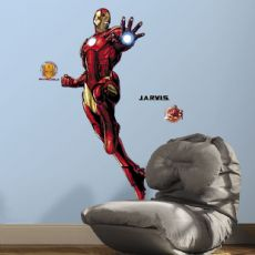 Iron Man Glow Wandaufkleber