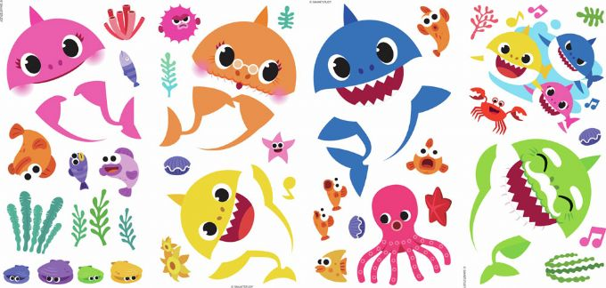 Baby Shark Wall Stickers version 5