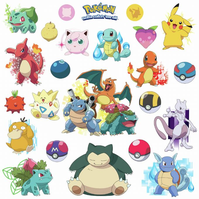 Pokemon Iconic Wall Stickers version 2