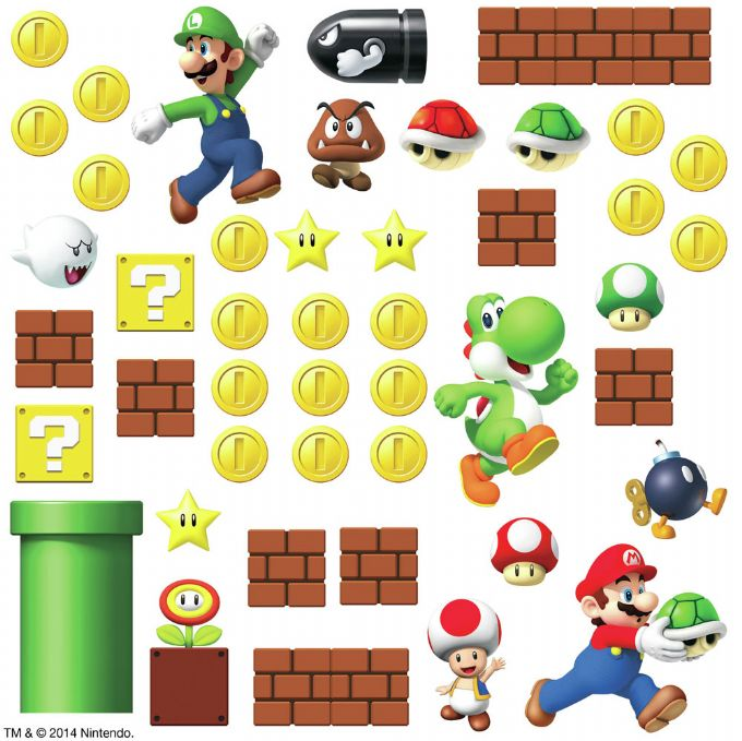 Mario Kart Build a Scene Wall Stickers version 3