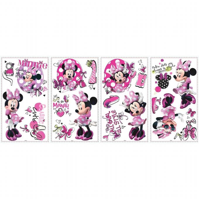 Minnie Mouse fashionista veggklistremerker version 2