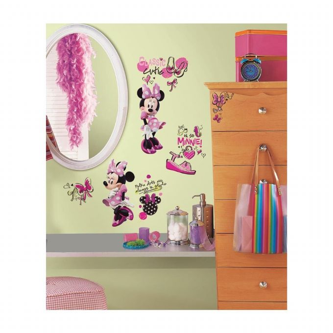 Minnie Mouse fashionista wall stickers version 3