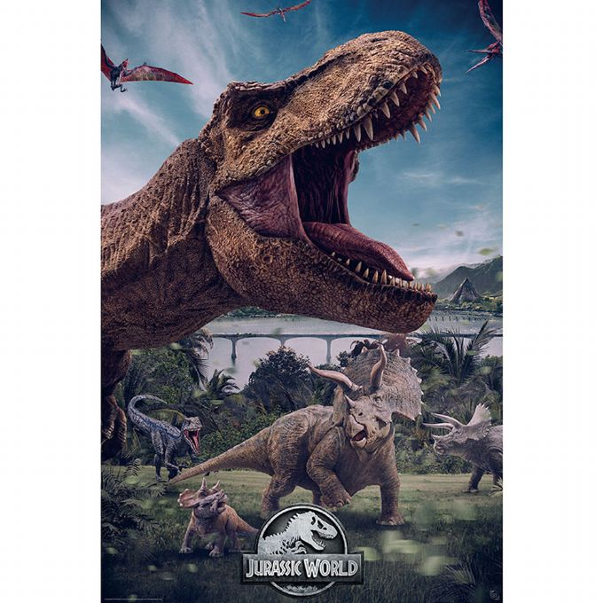 Se Jurassic World Plakat 91,5x61 cm hos Eurotoys