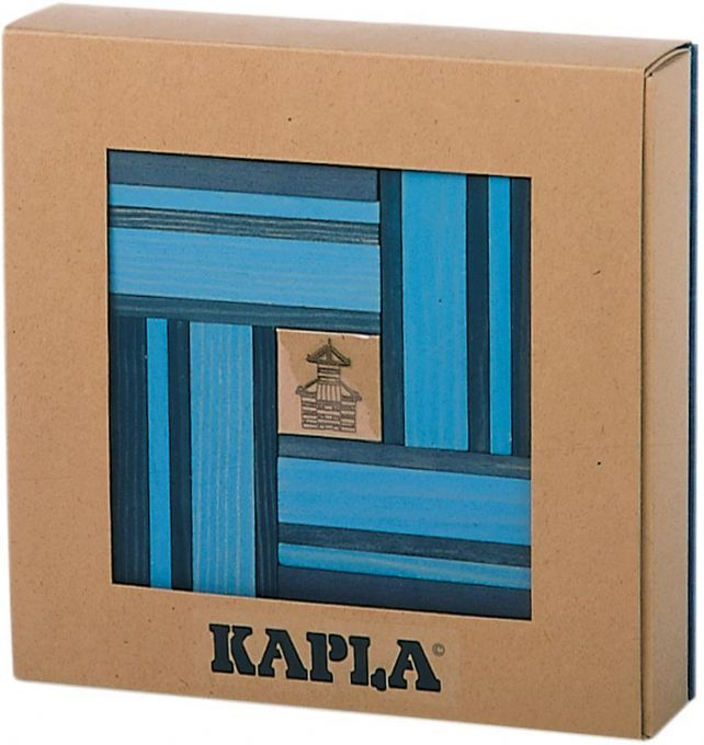 KAPLA Wands Light/Dark blue with book 40 pcs version 1