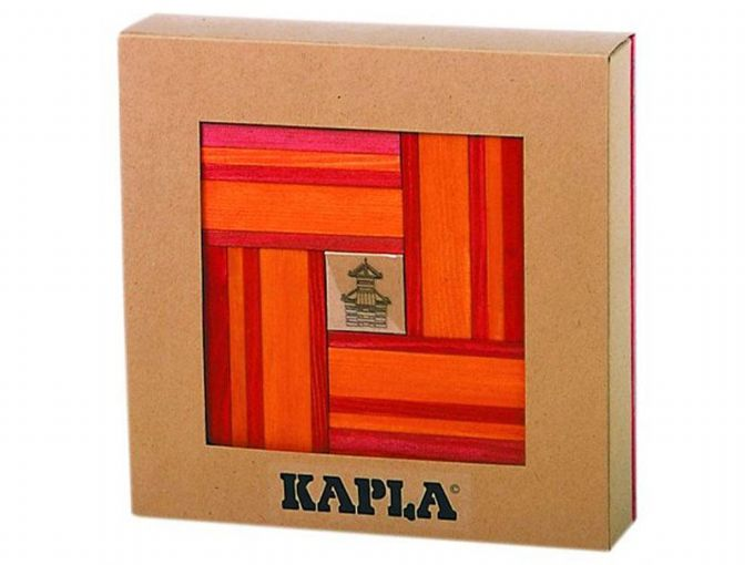 KAPLA Stave Rd/Orange med bog 40 stk. version 1