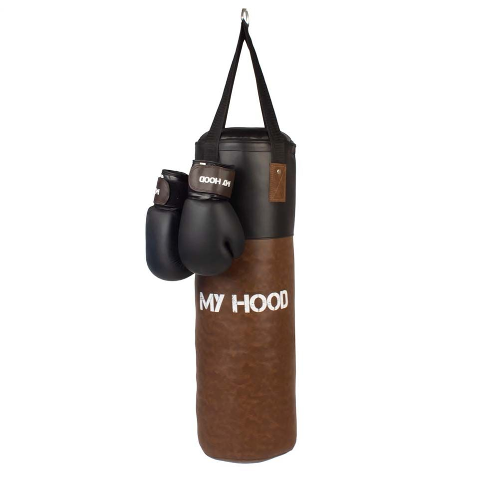 RETRO Boksesæk - 15 kg med handsker - SUPERPRIS - HURTIG LEVERING