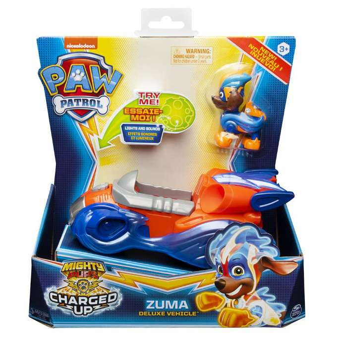Deluxe bil m. lyd og lys, - Paw Patrol Charged 121277 - Eurotoys.dk