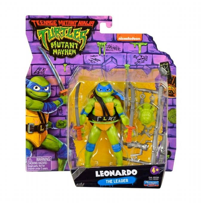 Kilpikonnat Mutant Mayhem Leonardo Figuuri version 2
