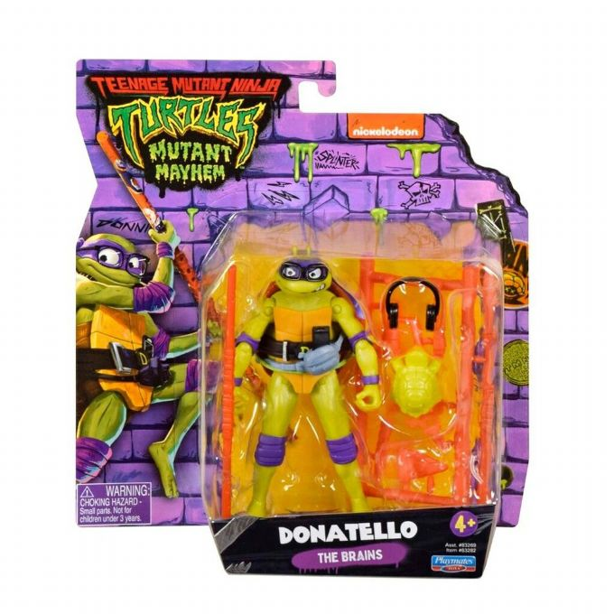 Kilpikonnat Mutant Mayhem Donatello Figuuri version 2
