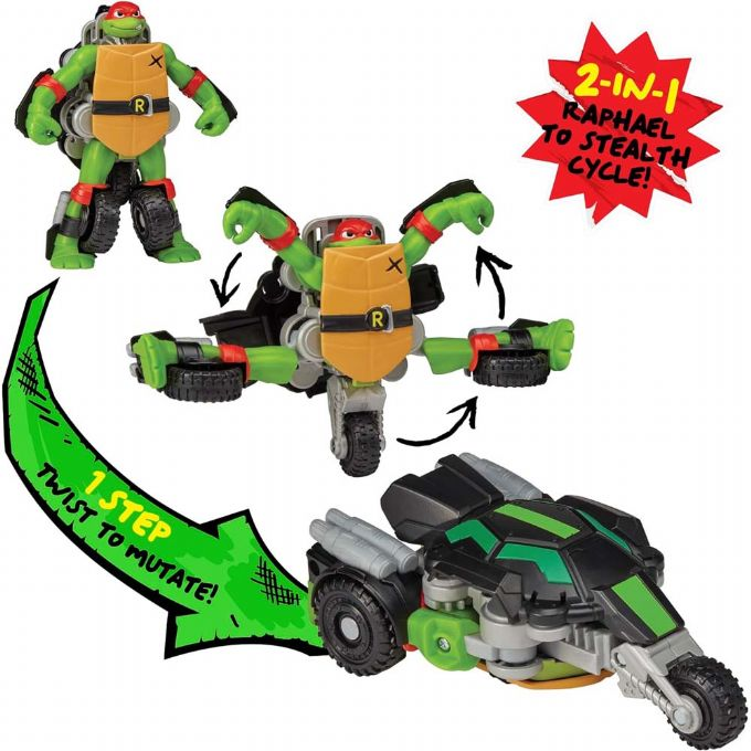 Turtles Twist N Mutate Raphael Figur version 3