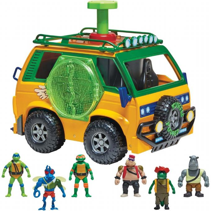 Ninja Turtles Mutation Station Van Ninja Turtles figurer lekesett bil 84386