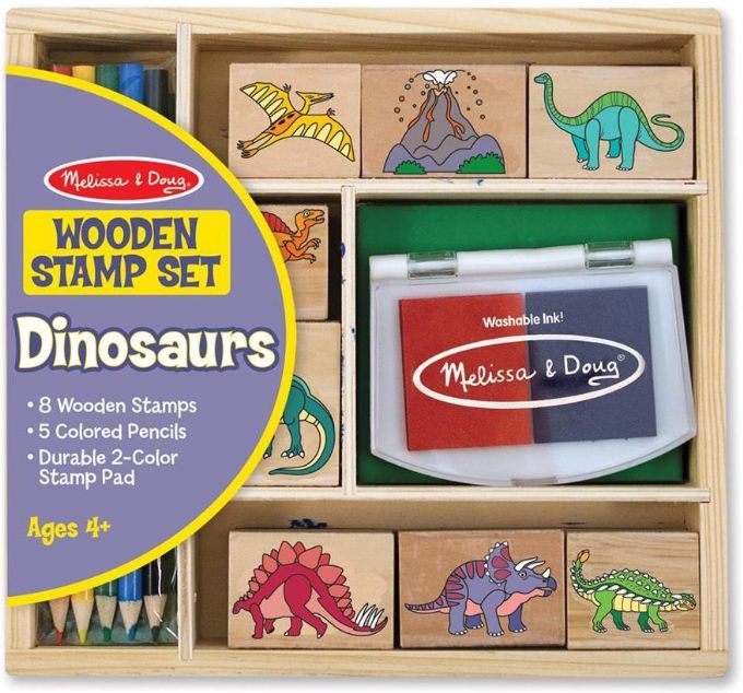 Stempler med dinosaurmotiver version 1