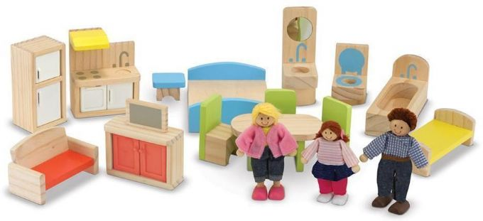 Groes Puppenhaus aus Holz mit version 3