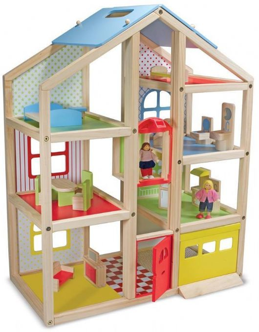 Groes Puppenhaus aus Holz mit version 1