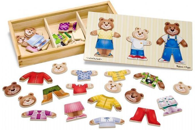 Wooden Bear Family Dress-Up Puzzle version 4