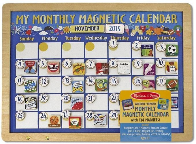My Monthly Magnetic Calendar version 2