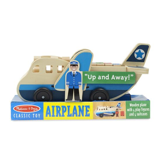 Airplane with passengers in wood version 2