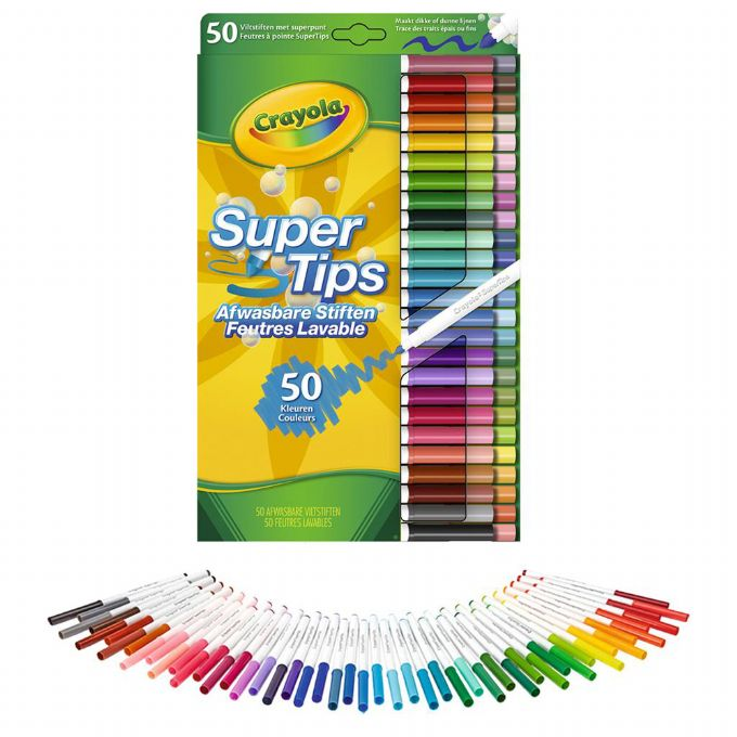 Super Tips Washable markers, 50 pcs version 1