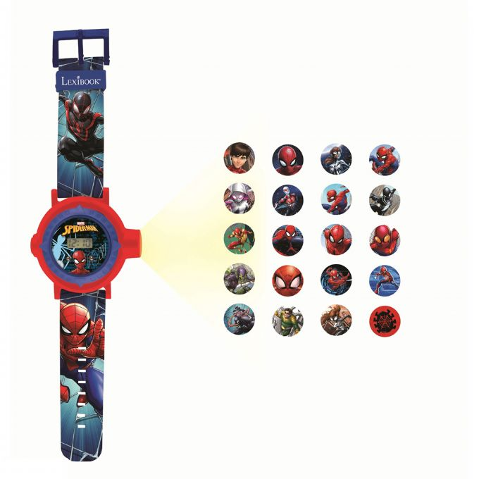 Spiderman-klokke med projektor version 1