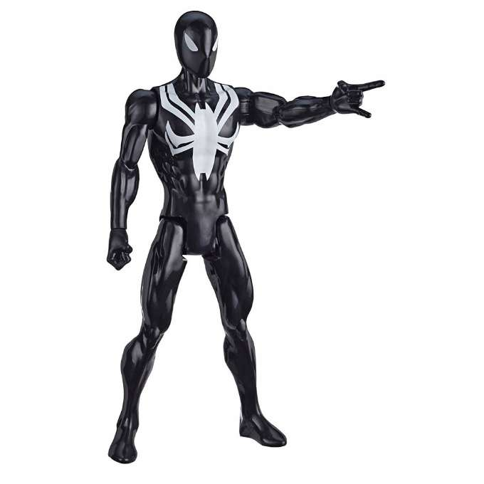 Svart kostym Spiderman Titan Hero 30 cm version 1