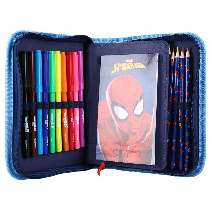 Spiderman pencil case with contents version 2