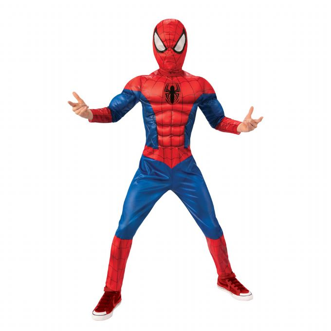 Billede af Spider-Man deluxe dragt 122 - 128 cm hos Eurotoys