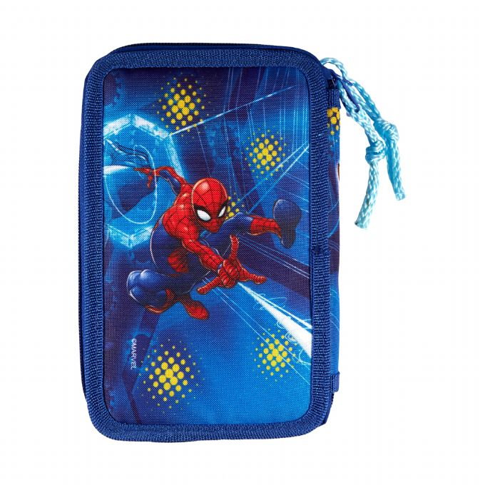 Spiderman dobbelt pennal med innhold version 2