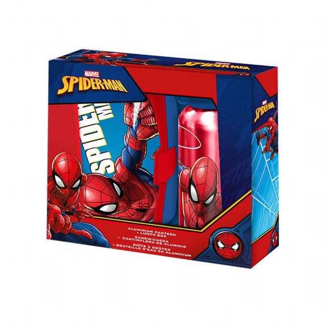Spiderman Lunch Box and Drink Can version 2