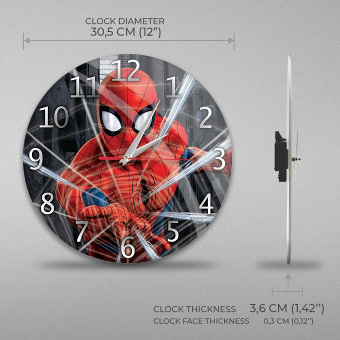 Spiderman Black Analog Wall Clock version 2