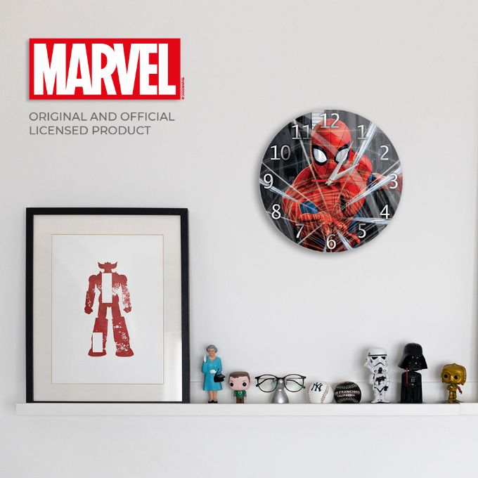 Spiderman Black Analog Wall Clock version 4